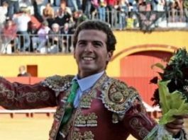 En Jerez nace la Asociación Taurina Jaime Martínez El novillero jerezano dando una triunfal vuelta al ruedo (FOTO: M.Cáceres/cortesía de J. Martínez)